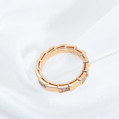 SERPENTI RING PINK GOLD 3MM