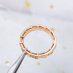 SERPENTI RING PINK GOLD 3MM