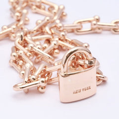 HARDWEAR PINK GOLD WRAP NECKLACE