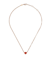 HEART PEDANT CARNELIAN NECKLACE