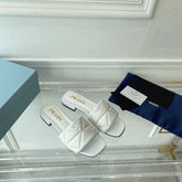 Pra Slide 25 Quilted White leather