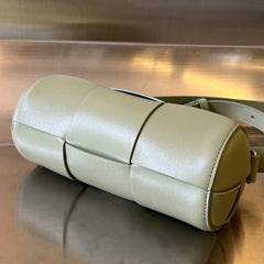 SMALL CYLINDER CASSETTE 21 IN TRAVERTINE CALFSKIN