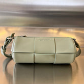 SMALL CYLINDER CASSETTE 21 IN TRAVERTINE CALFSKIN