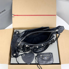 NEO CAGOLE 26 IN BLACK LAMBSKIN