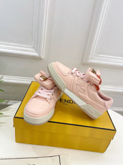 FENDI TRAINER SNEAKER IN LIGHT PINK LAMBSKIN