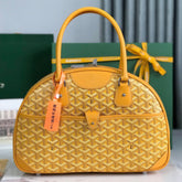 SAINT JEANNE BAG 35 IN YELLOW GOYARDINE CANVAS AND CALFSKIN