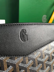 ROUETTE STRUCTURÉ MINI BAG 21 IN BLACK GOYARDINE CANVAS AND CALFSKIN