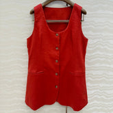 LP SLEEVELESS LINEN BLAZER 272246