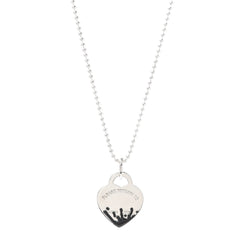 COLOUR HEART SPLASH TAG NECKLACE