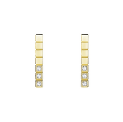 ICE CUBE GOLD DIAMONDS EARRINGS