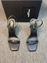 OPAQUE HIGH HEELS IN BLACK CALFSKIN