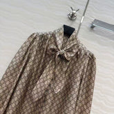 GG SHIRT IN BEIGE MIX BROWN