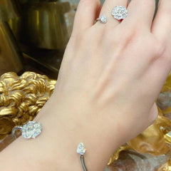 PRECIOUS CAMELLIA BRACELET SILVER DIAMOND