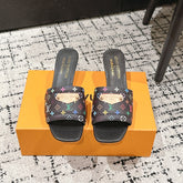 LV CHERRY HIGH HEELS 25S 55 MM IN BLACK CALFSKIN STYLE 14