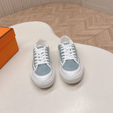 HM 25S SNEAKER LOW SPORTS IN BLUE DENIM MIX WHITE LAMBSKIN