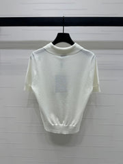 BURBERRY SHORT-SLEEVE KNITTED POLO SHIRT 274844