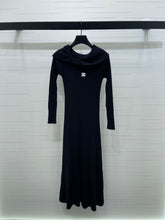 CHANEL 25S KNITTED LONG-SLEEVE DRESS 278