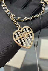 CHANEL 25S FLAP CHARM BAG 13 IN BLACK LAMBSKIN