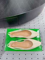 BOTTEGA VENETA 26S SLINGBACK FLATS IN LIGHT BEIGE CALFSKIN