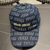 MM BASEBALL CAP IN BLUE DENIM