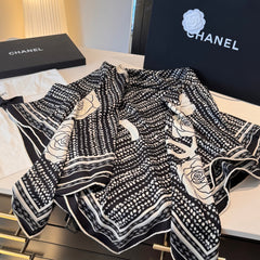 CHANEL 25S SCARF 140 IN CASHMERE 989890