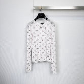CHANEL 25S LIGHTWEIGHT ROUND-NECK KNIT SWEATER 379