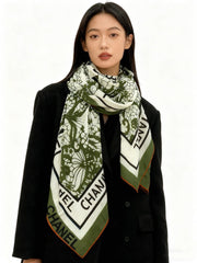 CHANEL 25S SCARF 135 CM IN CASHMERE AND SILK 943314