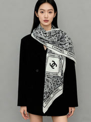 CHANEL 25S SCARF 135 CM IN CASHMERE AND SILK 943316