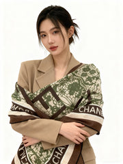 CHANEL 25S SCARF 135 CM IN CASHMERE AND SILK 943318
