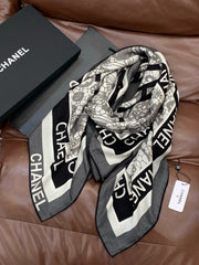 CHANEL 25S SCARF 135 CM IN CASHMERE AND SILK 943319