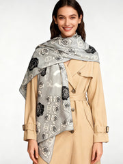 CHANEL 25S SCARF 140 CM IN CASHMERE AND SILK 943334