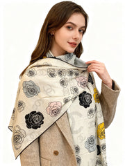 CHANEL 25S SCARF 140 CM IN CASHMERE AND SILK 943335