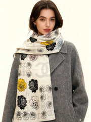 CHANEL 25S SCARF 140 CM IN CASHMERE AND SILK 943335