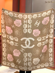 CHANEL 25S SCARF 140 CM IN CASHMERE AND SILK 943337