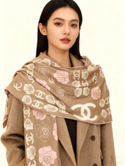 CHANEL 25S SCARF 140 CM IN CASHMERE AND SILK 943337