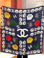 CHANEL 25S SCARF 140 CM IN CASHMERE AND SILK 943338