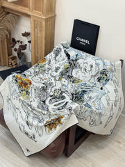 CHANEL 25S SCARF 135 IN CASHMERE 991637