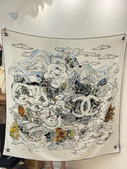 CHANEL 25S SCARF 135 IN CASHMERE 991637