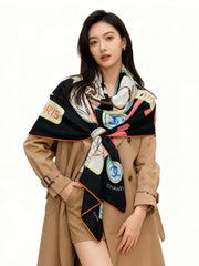 CHANEL 25S SCARF 135 IN CASHMERE 991653