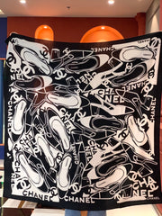 CHANEL 25S SCARF 135 IN CASHMERE 991693