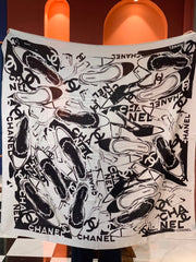 CHANEL 25S SCARF 135 IN CASHMERE 991695