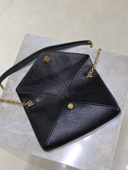 YSL 25S CALYPSO MINI 19 IN BLACK LAMBSKIN GOLD HARDWRE