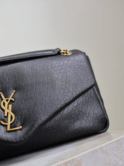 YSL 25S CALYPSO 30 IN BLACK GRAINED CALFSKIN GOLD HARDWRE