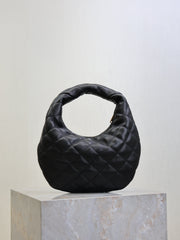 YSL 25S ICARE BABY 17 IN BLACK QUILTED CALFSKIN GOLD HARDWRE