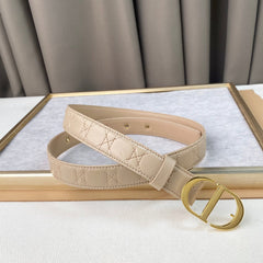 DIOR 25S BELT 30 MM IN BEIGE CALFSKIN 564811