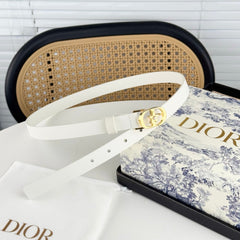 DIOR 25S BELT 20 MM IN WHITE CALFSKIN 564605
