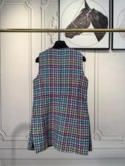 CHANEL 25S SLEEVELESS BLAZER DRESS 419