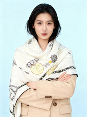 CHANEL 25S SCARF 135 CM IN CASHMERE SILK 941838