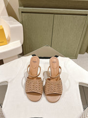 FENDI FIRST HIGH-HEELED SANDALS 85 MM IN TUSCAN TAN LAMBSKIN GOLD HARDWARE