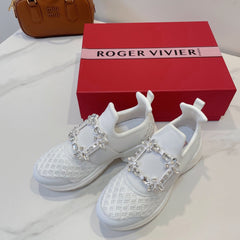 VIV' RUN SNEAKERS IN WHITE TECHNICAL FABRICS TRASS BUCKLE